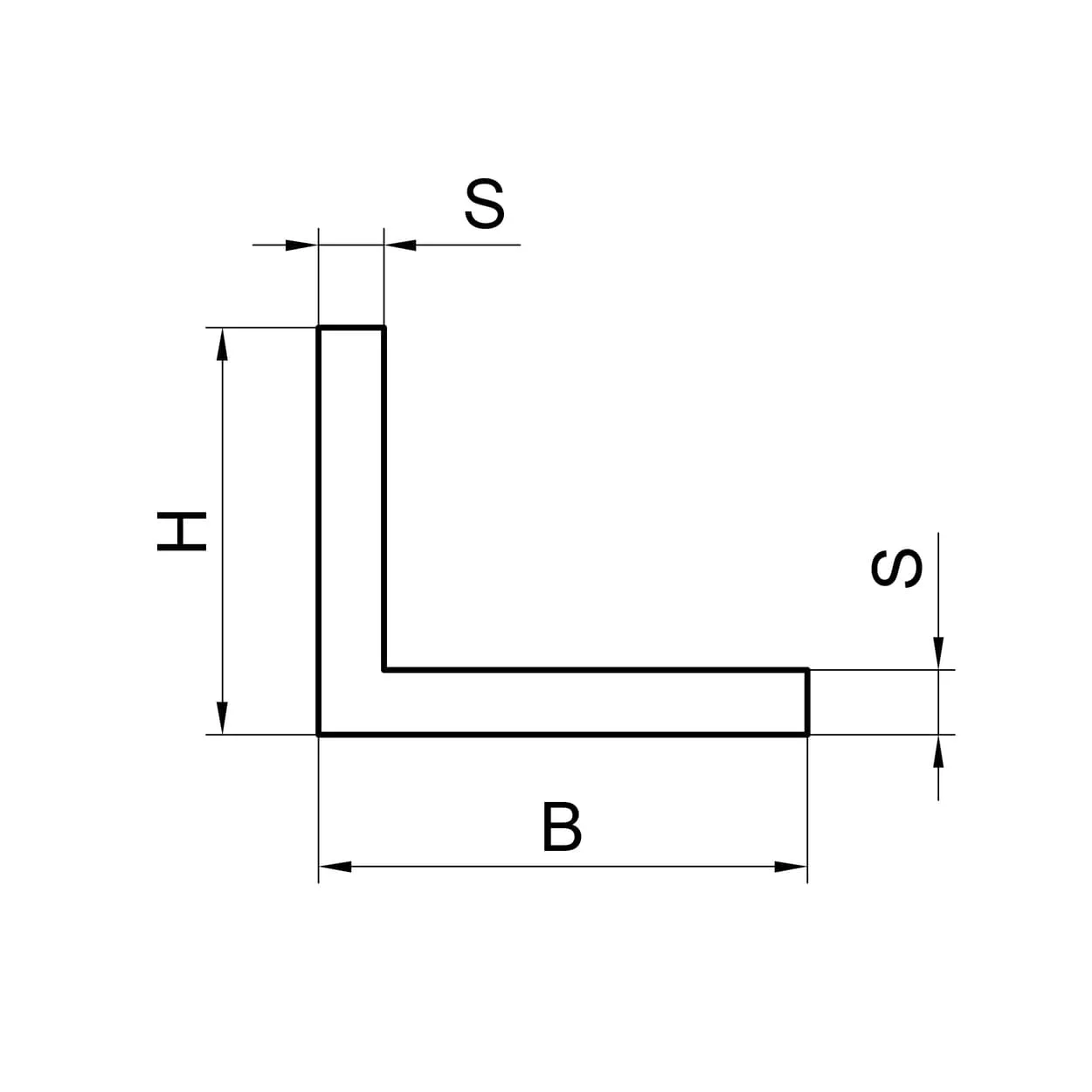 Профиль угловой алюминиевый 55x55x3