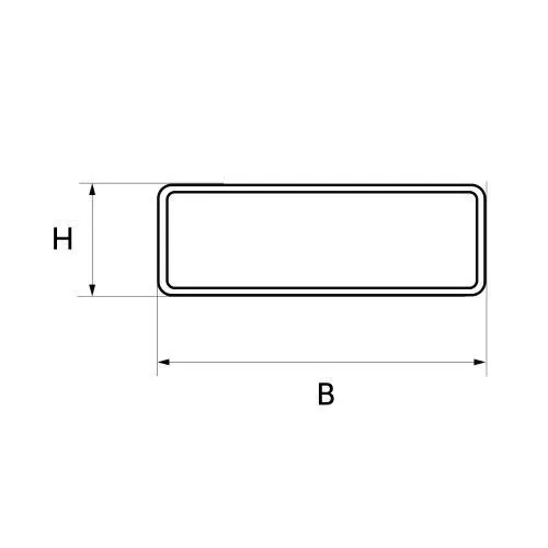 Алюминиевый профиль для лестниц 60x20