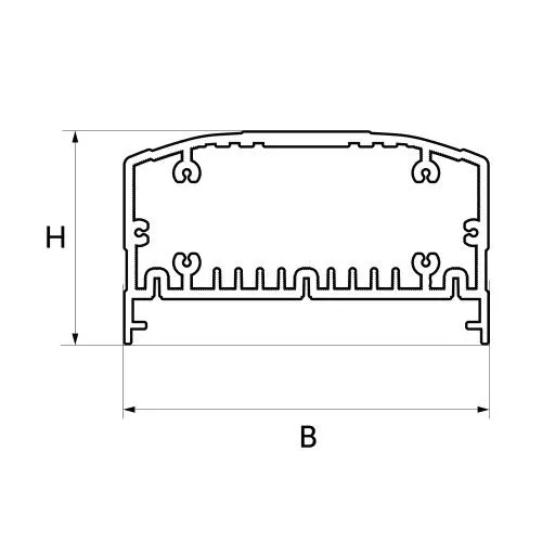 Профиль светодиодный 121x70,2