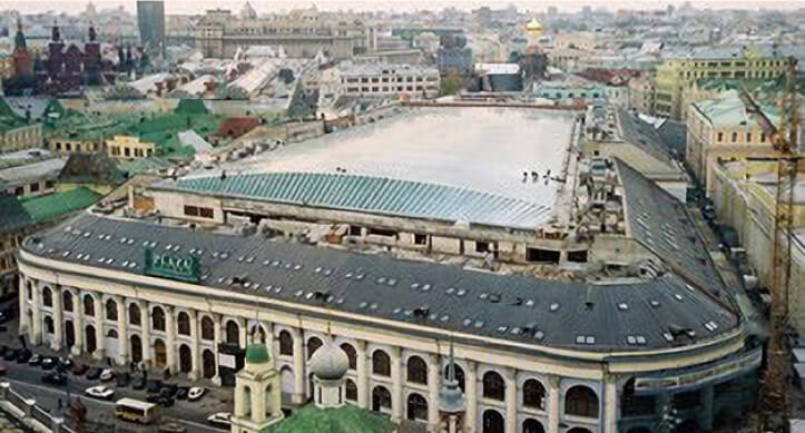 Dome of the atrium of the Old Gostiny Dvor