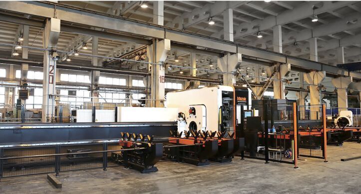 Installation of a Mazak laser cutting machine
